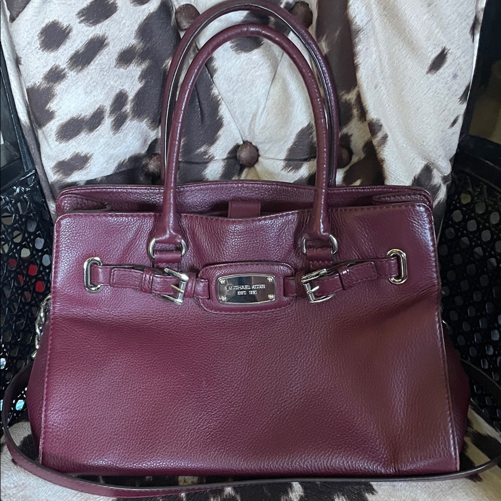 Michael Kors Burgundy Satchel